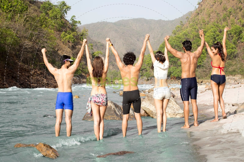 young adults on their holiday