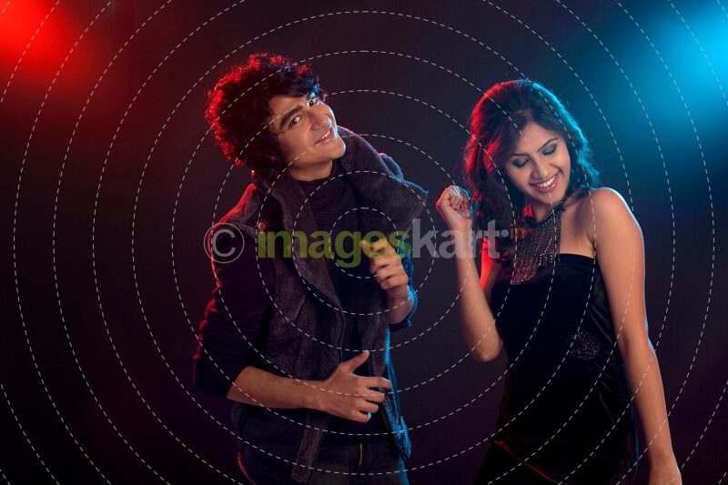 couple dancing at a party