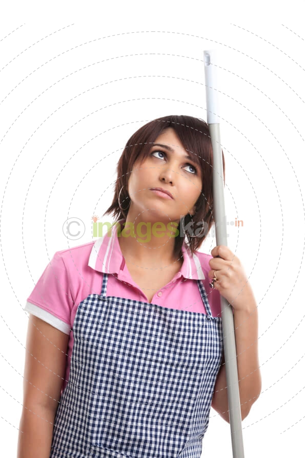 housewife fed up with cleaning