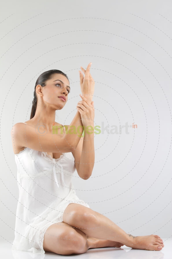 woman portraying her beauty