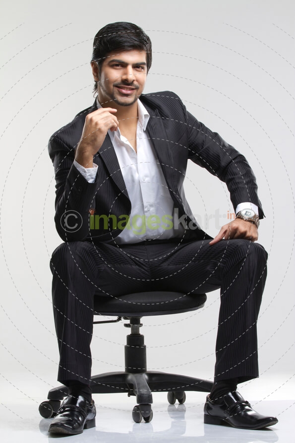 smart professional smiling and posing for the camera 