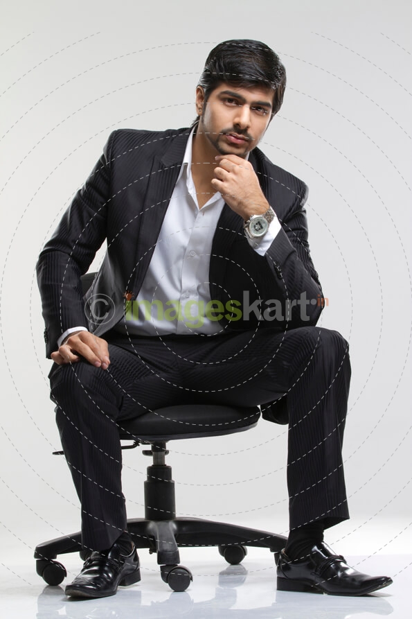 smart professional posing in business formals 