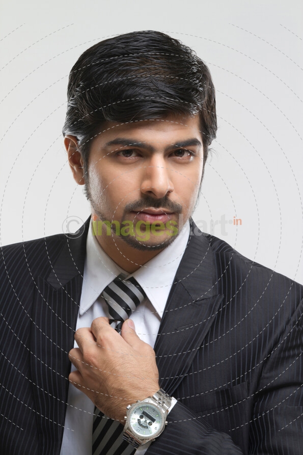 close-up portrait of a businessman in a suit