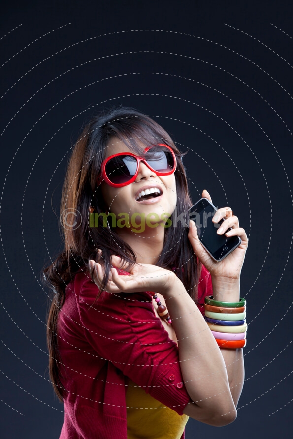 beautiful woman smiling and posing