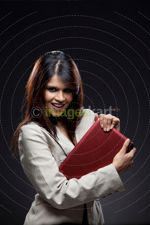 fashionable young official woman
