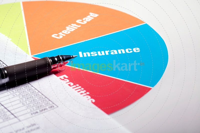 pie chart and a pen