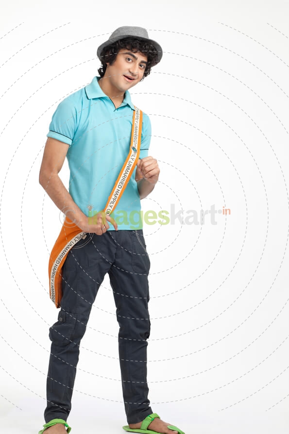 portrait of a boy in stylish clothes