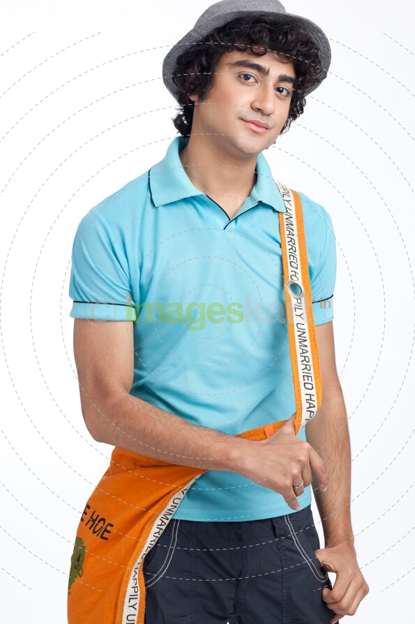 portrait of a boy in stylish clothes