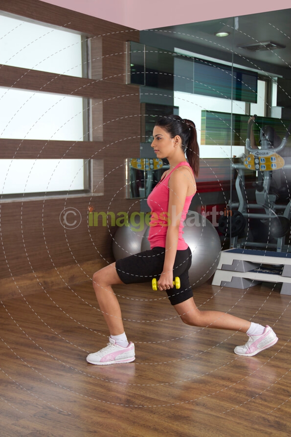fitness freak working out