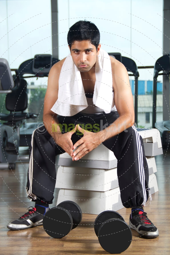 boy at the gym