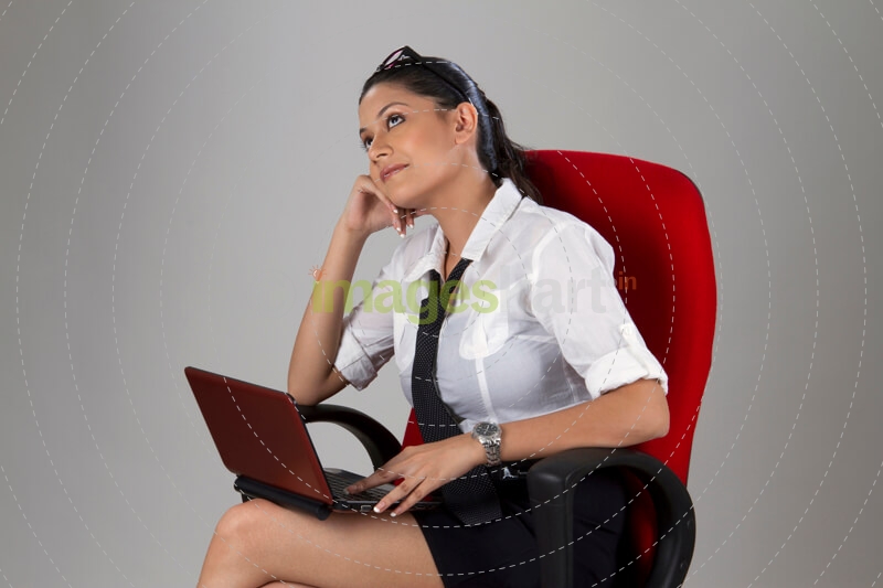 business woman thinking