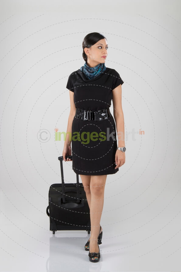 air hostess ready to fly