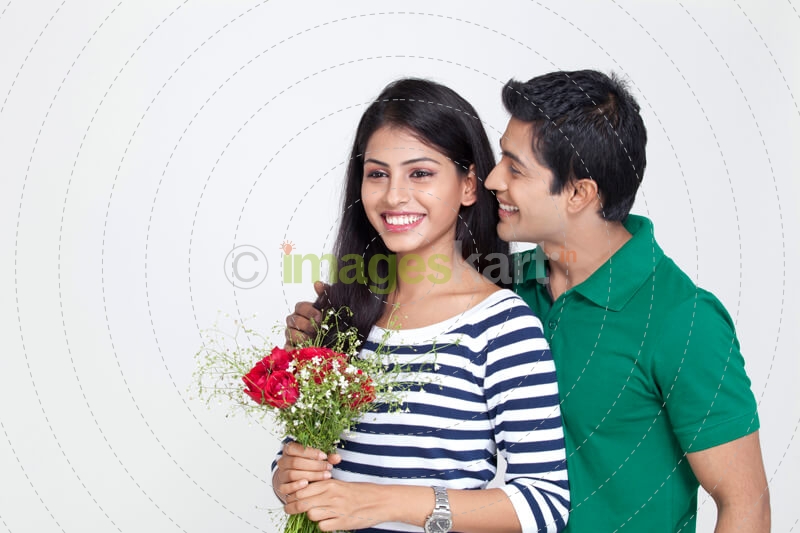 happy couple on valentines day