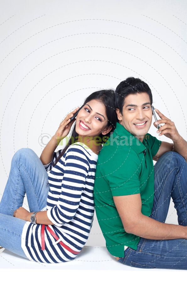 couple sitting on the floor