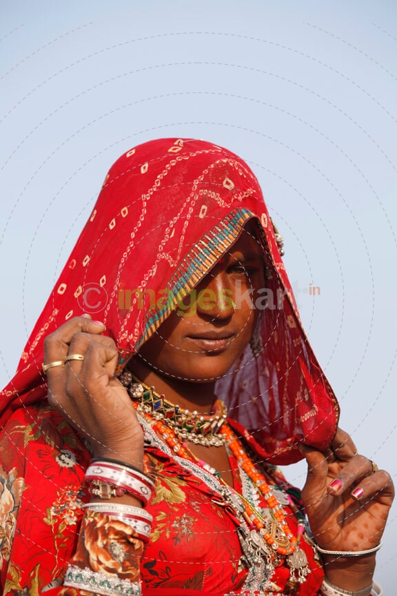 portrait of a rajasthani woman