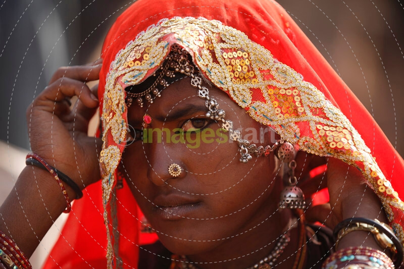 portrait of a rajasthani woman