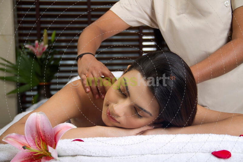 woman at spa centre