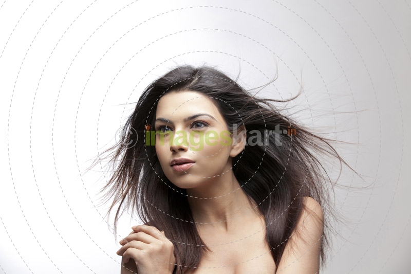young girl with smooth skin