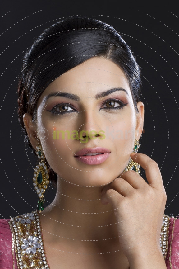 close up shot of a woman posing