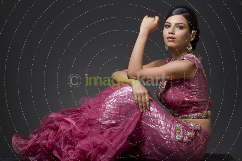 woman sitting and posing 