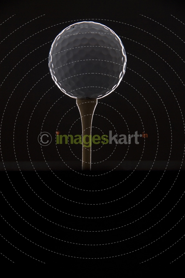 golf with dark background