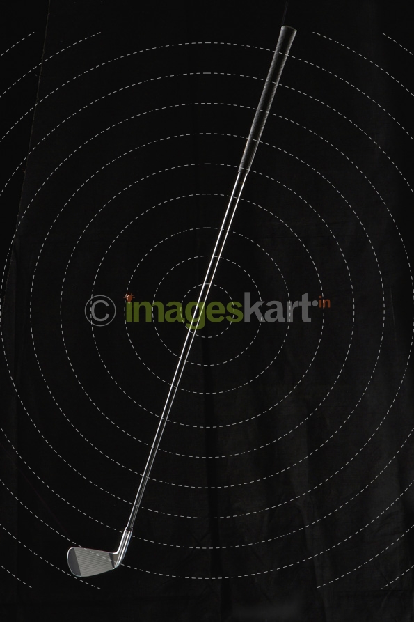 golf club on a black background