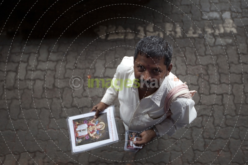 vender at the ganpati festival 