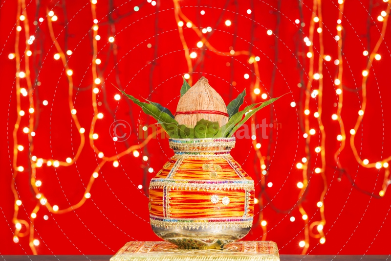 decorated kalash