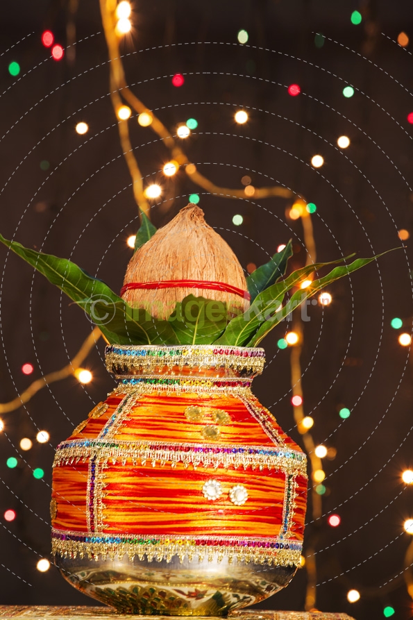decorated kalash