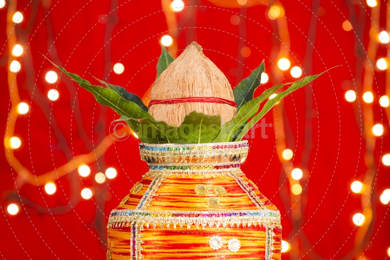 decorated kalash