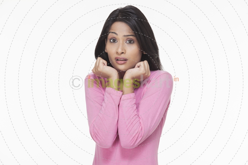 scared woman