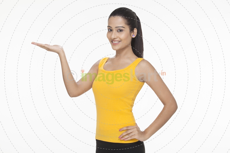 girl gesturing with hands
