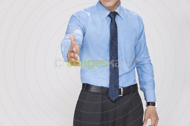picture of a guy showing hand for handshake 