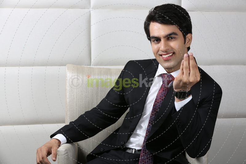 man in formal wear posing