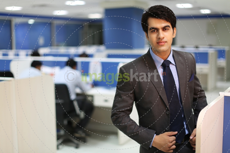man in formal attire at work