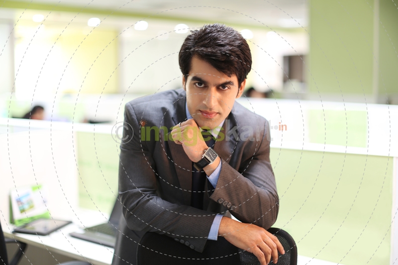 man in formal wear posing   