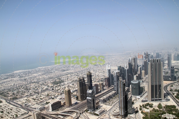 dubai infrastructure from aerial view