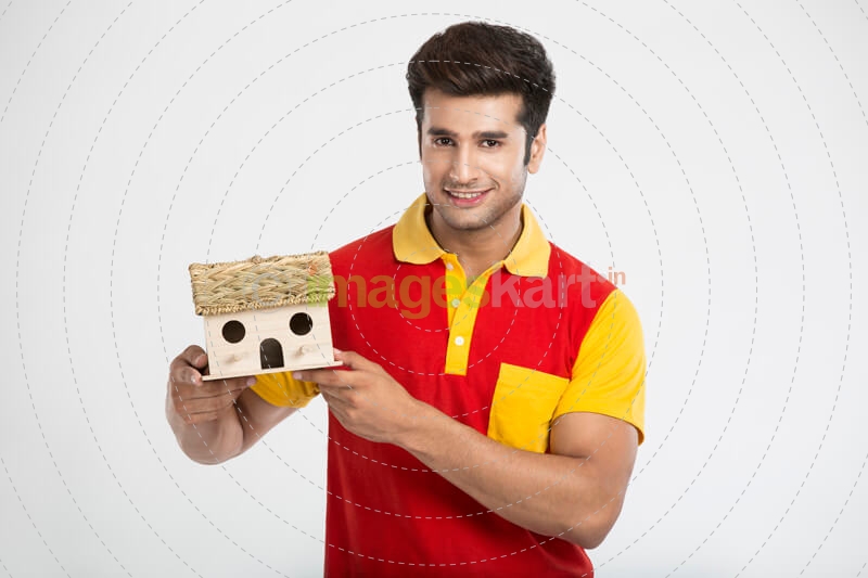 man with home miniature