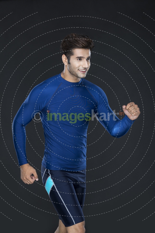 man running in sportswear