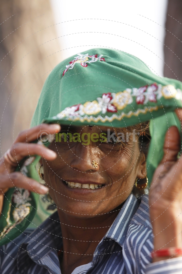 portrait of a rajasthani woman