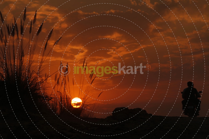 sunset in rajasthan 