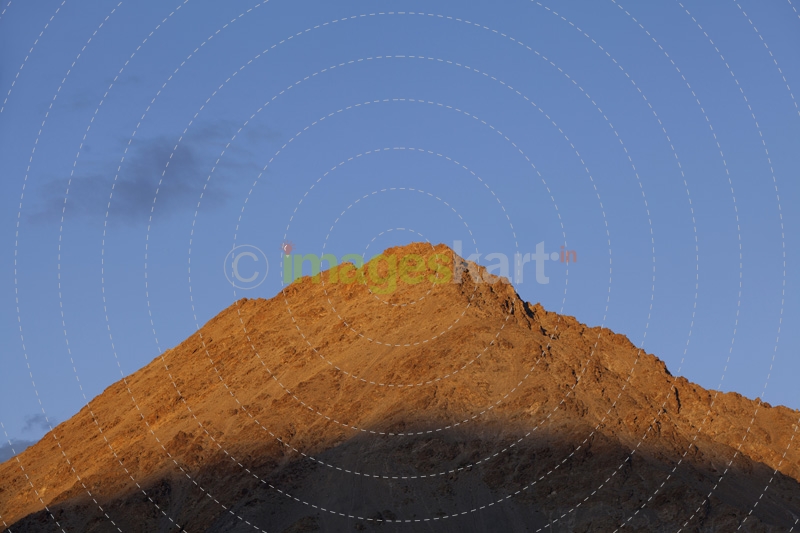 view of a mountain peak