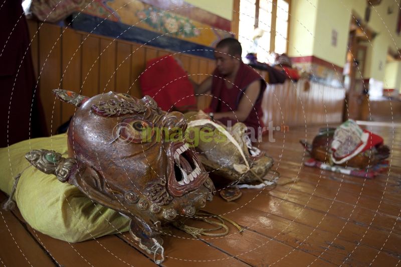 man getting ready for the festival