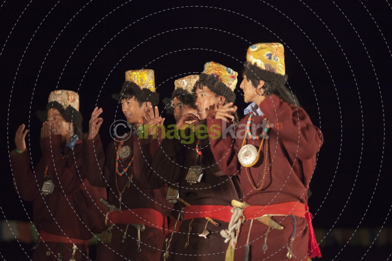local boys from ladakh ready to perform at the festival