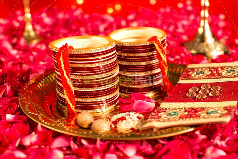 wedding chuda in pooja thaali