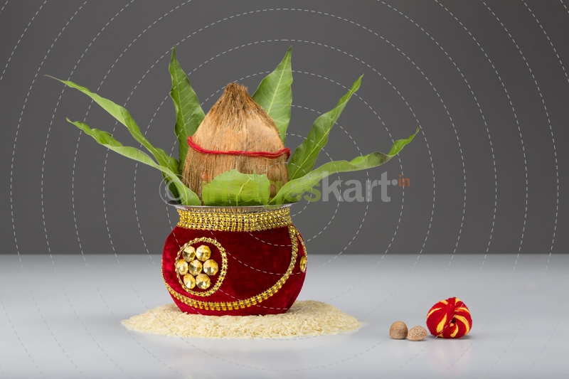 decorative kalash with moli