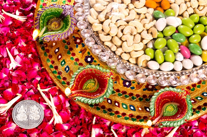 pooja thaali for diwali 