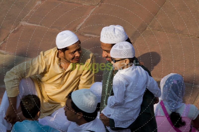 men during eid celebrations