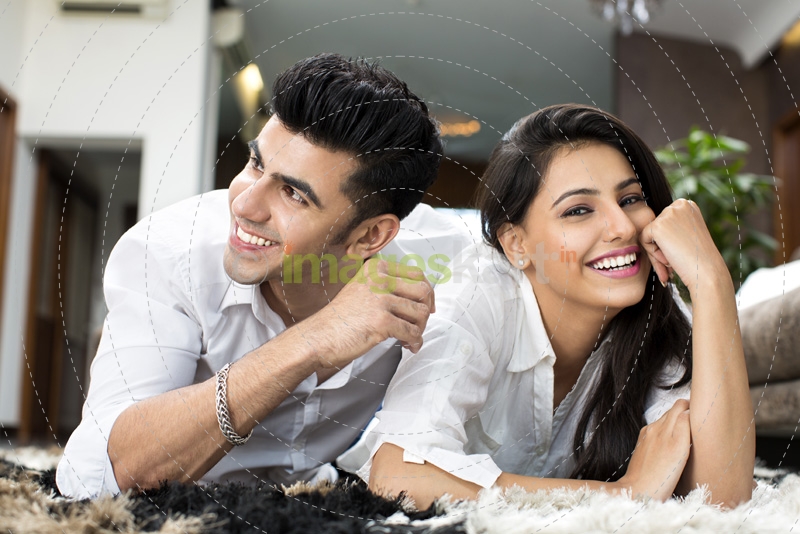 couple having leisure time at home 