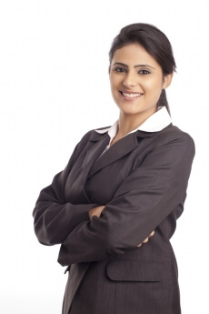 beautiful businesswoman posing for the camera